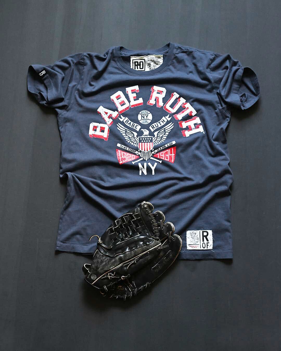80s usa Babe Ruth ベーブルース Tシャツ Sサイズ Babe Ruth 1920-1934 NY Navy Tee