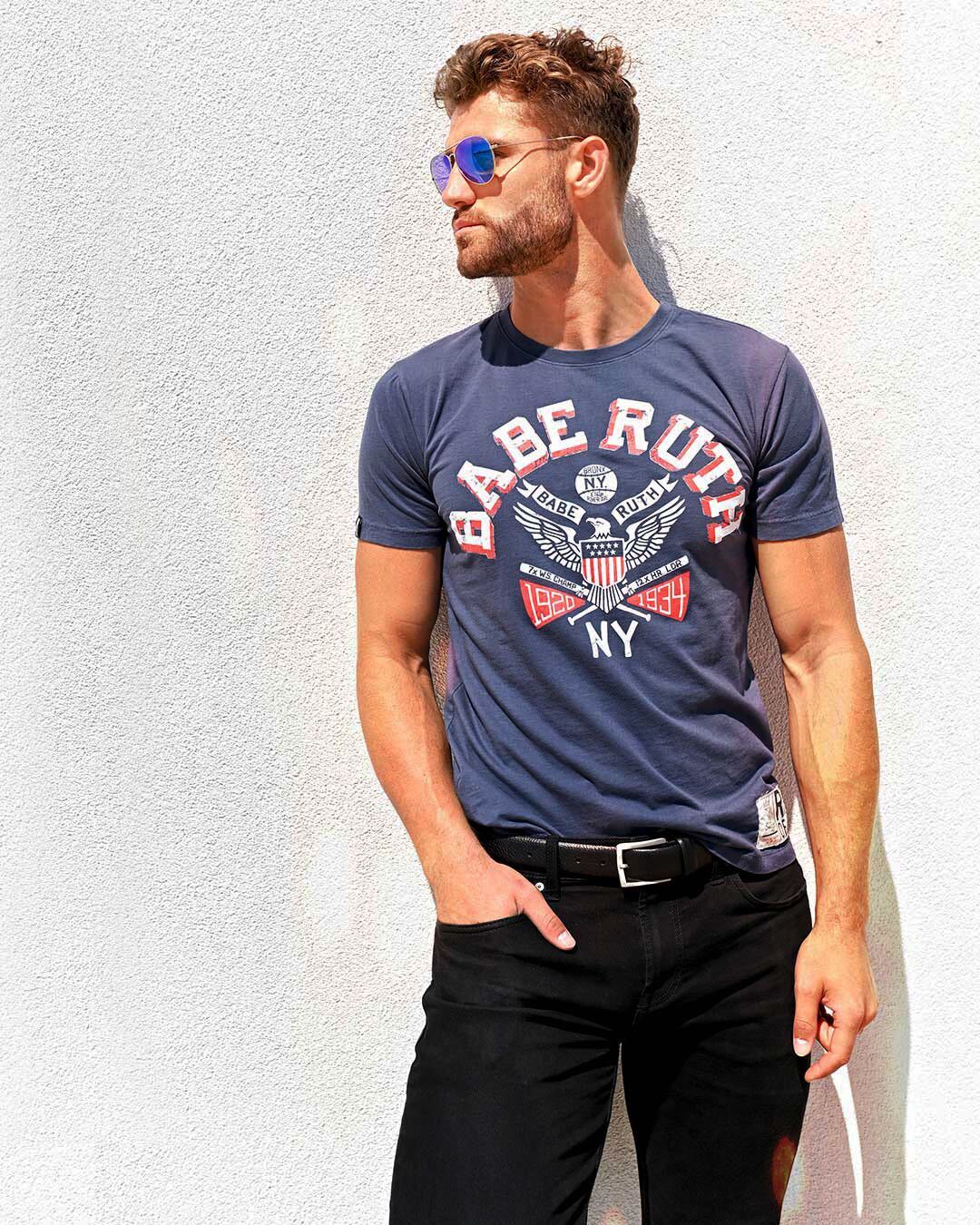 Babe Ruth 1920-1934 NY Navy Tee - Roots of Fight Canada