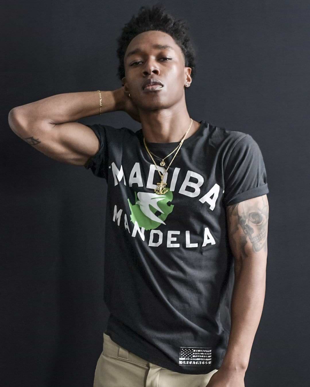 BHT - Mandela &#39;Madiba&#39; Black Tee - Roots of Fight