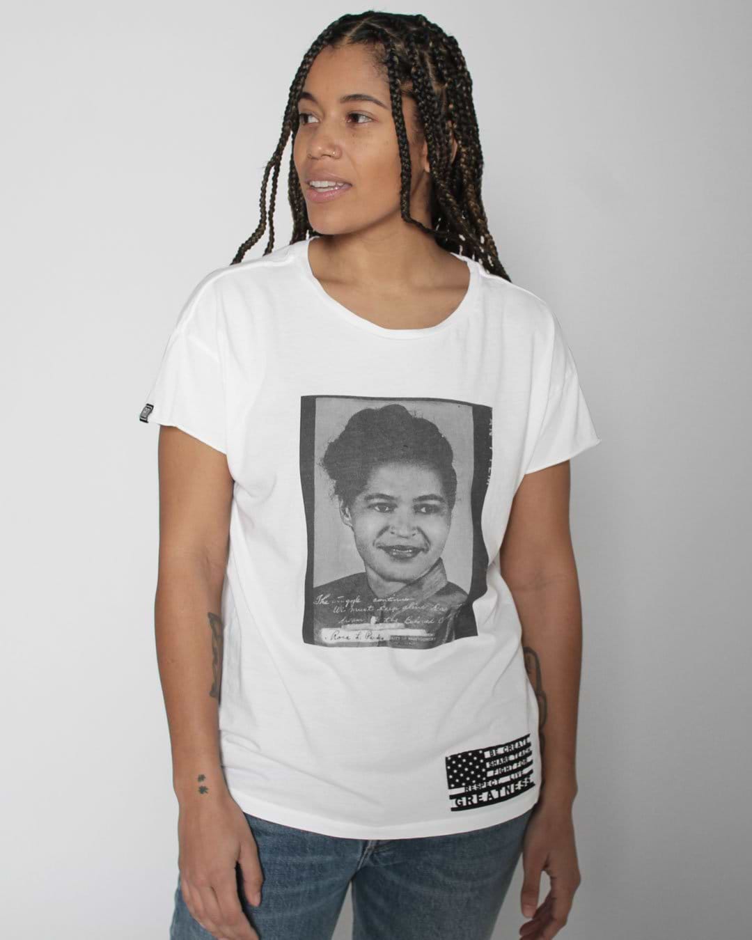 BHT - Rosa Parks Photo Women&#39;s Tee - Roots of Inc dba Roots of Fight