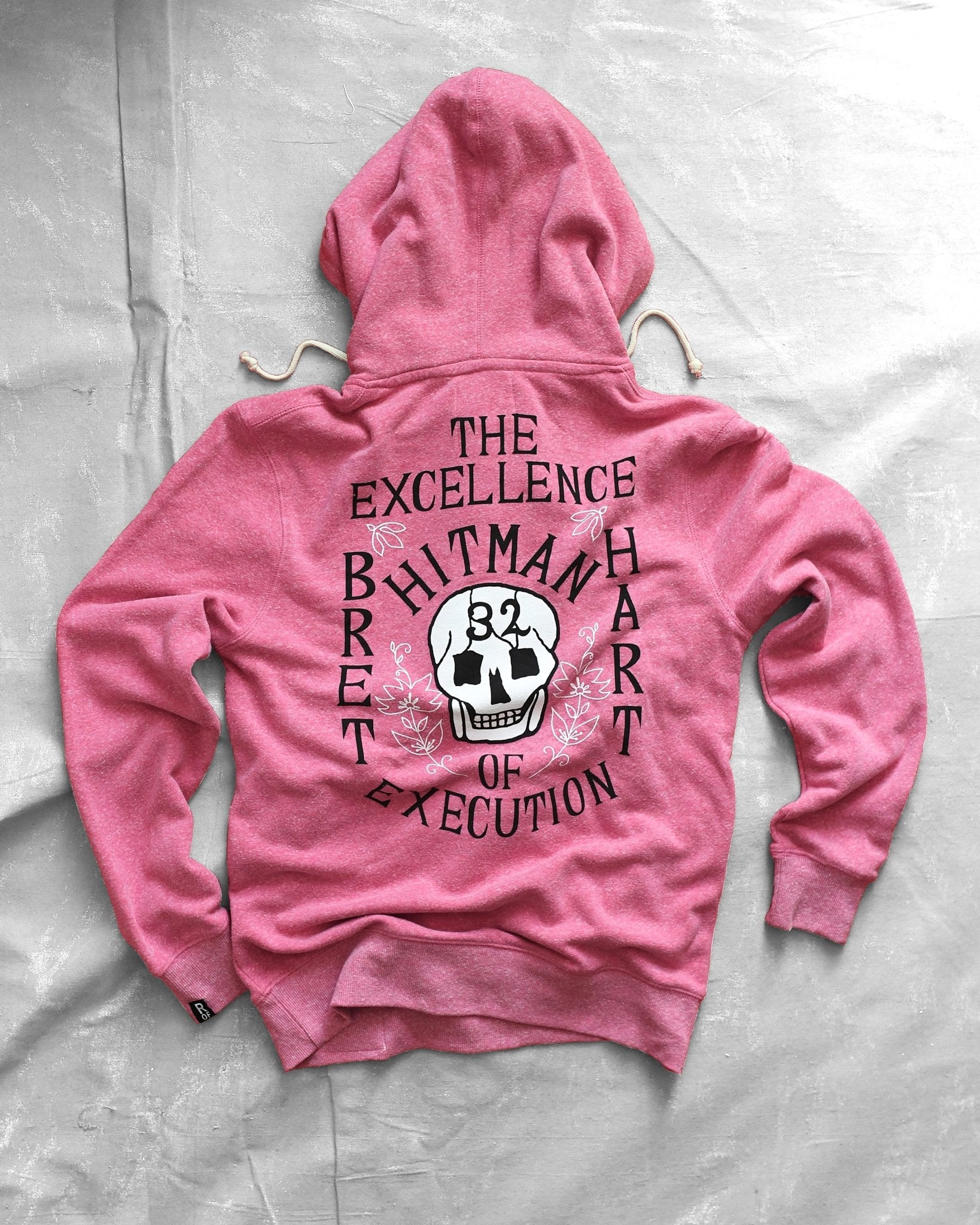 Bret Hart 32 Time Champ Pink PO Hoody - Roots of Fight Canada