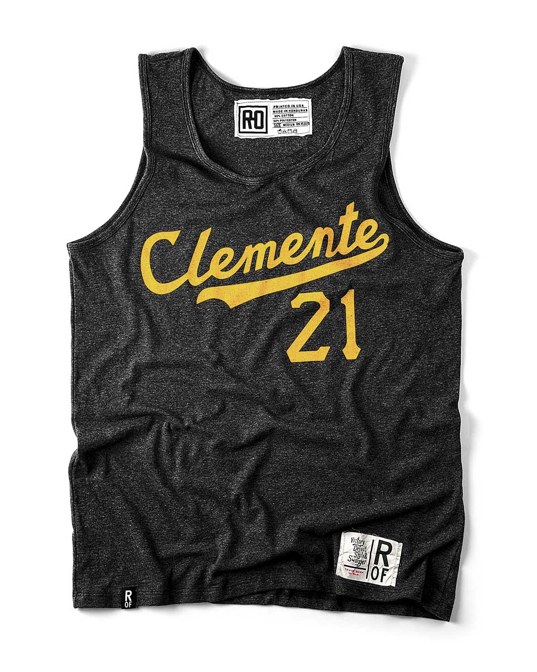 Clemente #21 Black Tank - Roots of Fight