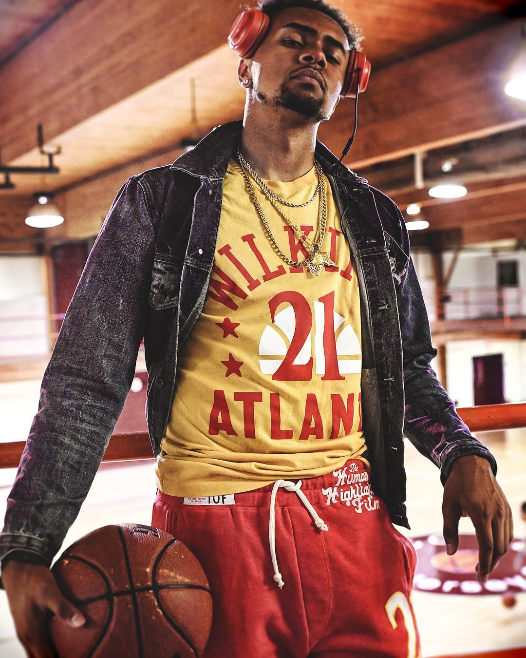 Dominique Wilkins Atlanta Yellow #21 Tee - Roots of Fight