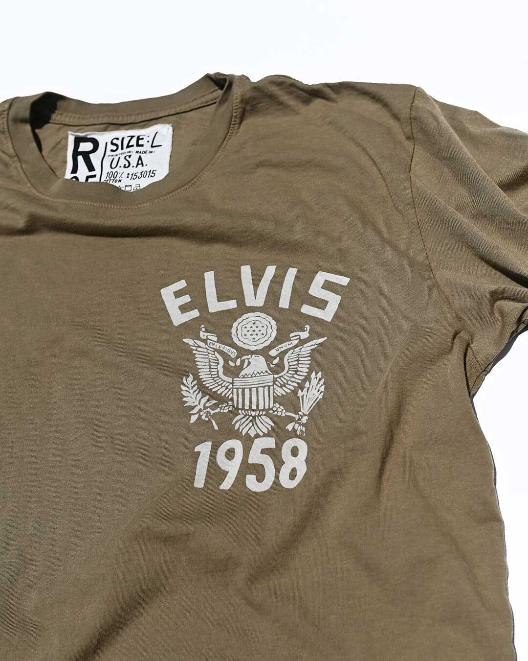 Elvis 1958 Military Olive Tee