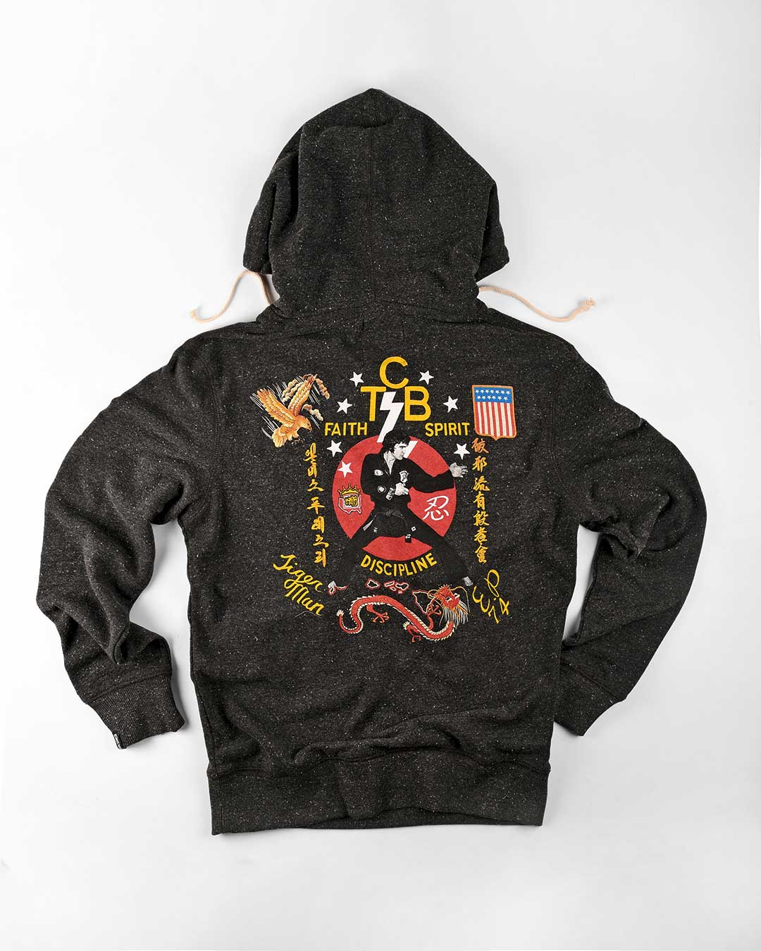 Elvis TCB Black PO Hoody - Roots of Fight