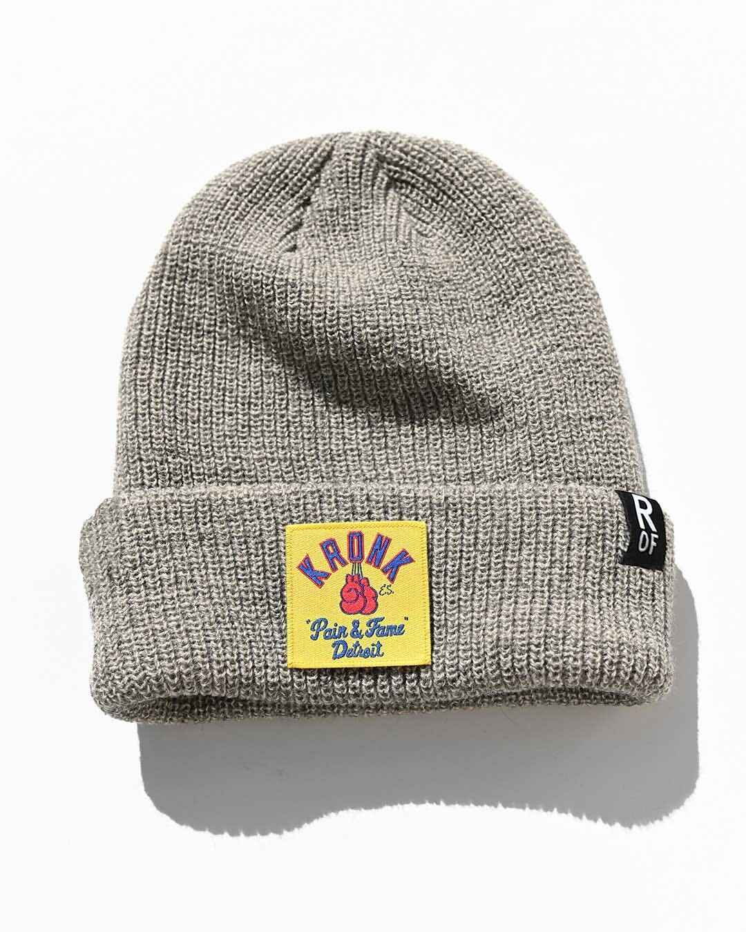 Kronk Pain &amp; Fame Heather Tan Beanie - Roots of Fight