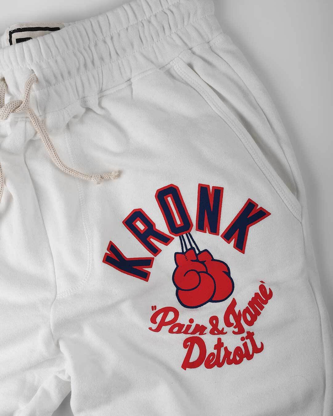 Kronk &#39;Pain &amp; Fame&#39; Ivory Sweatpants - Roots of Fight Canada