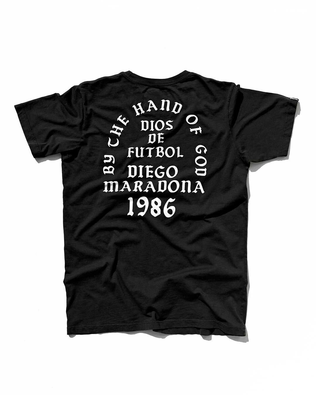 Maradona Hand of God Black Tee