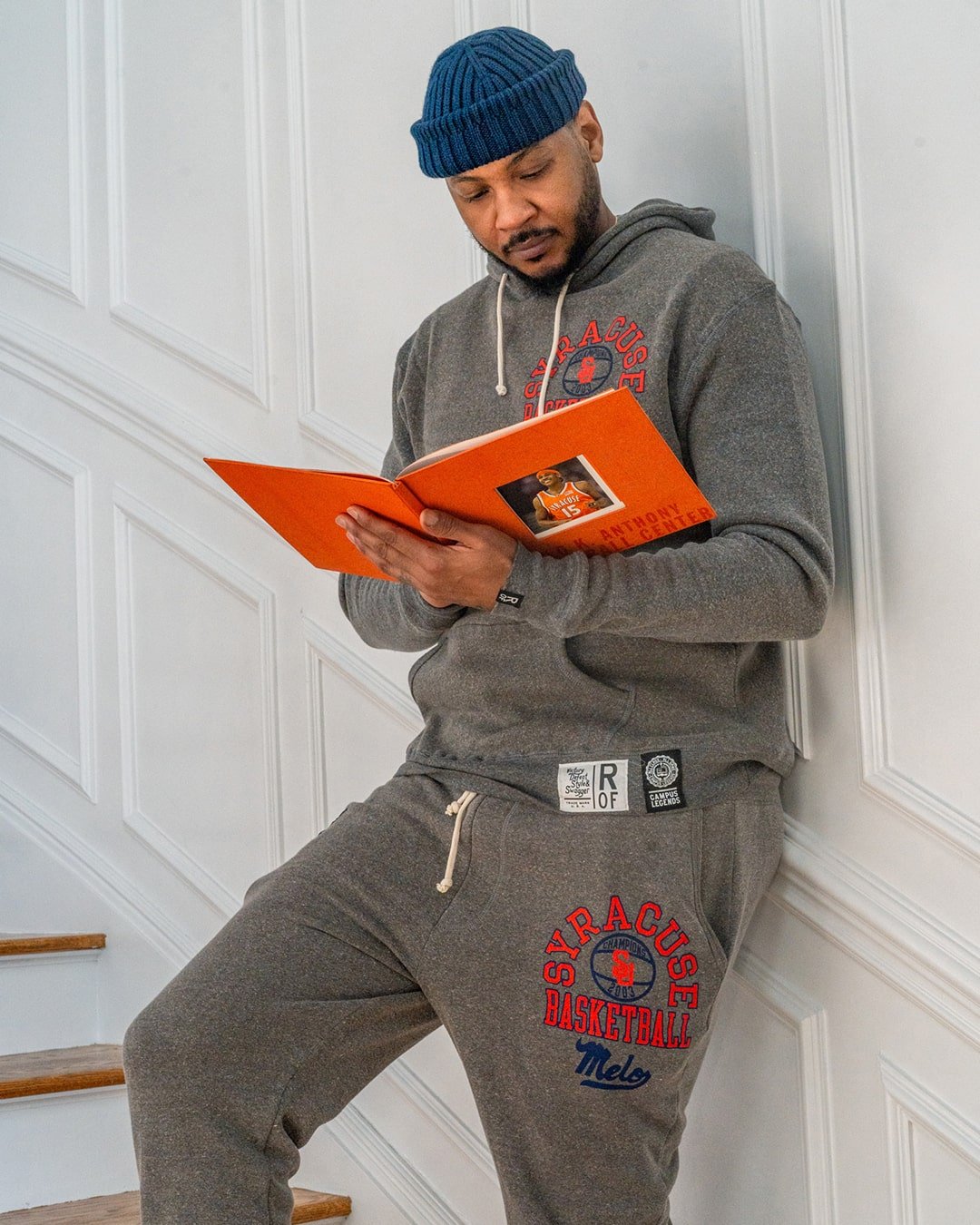 Melo Syracuse Basketball Grey PO Hoody - Roots of Fight