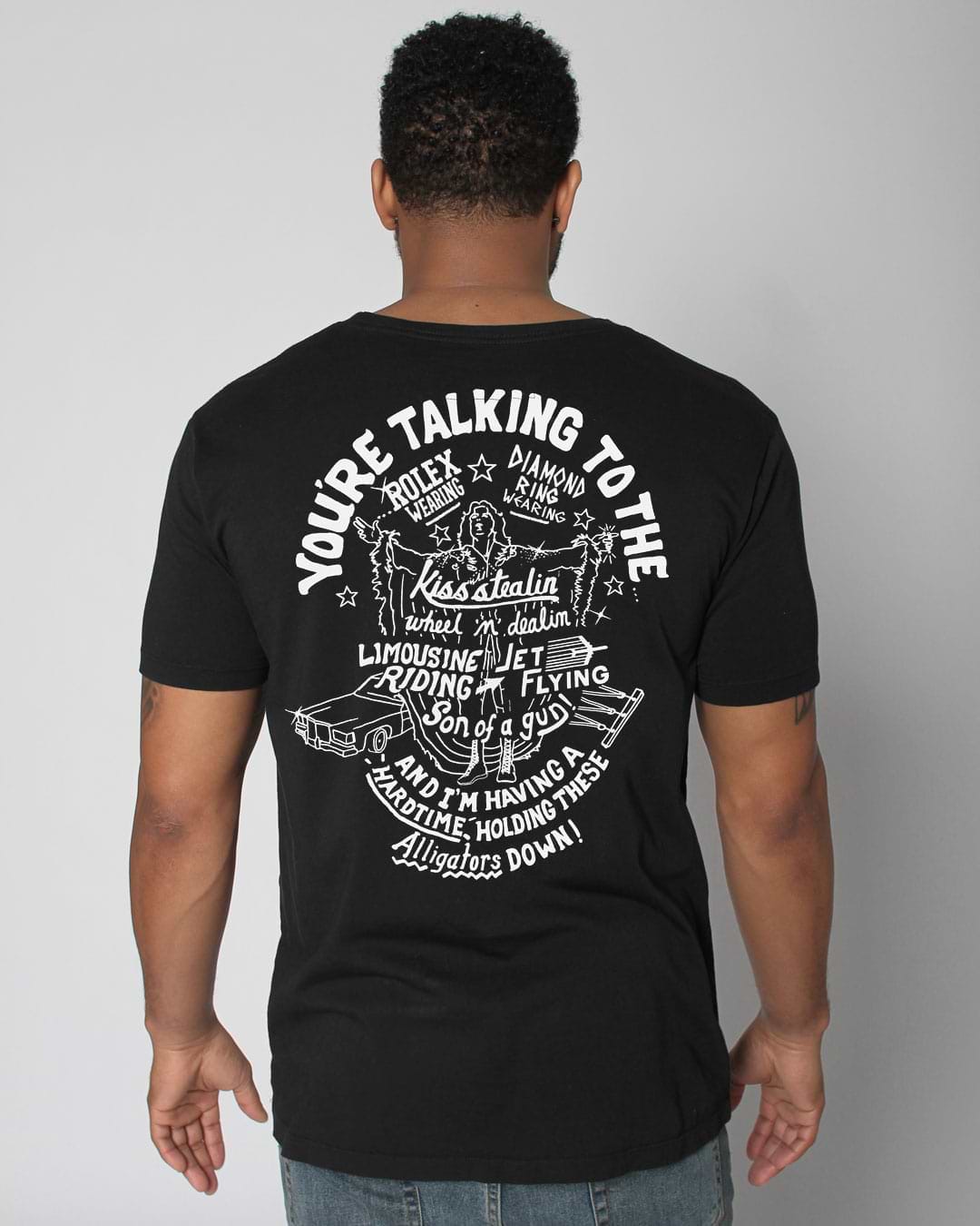 Ric Flair "You're Talking to The" Black Tee - Roots of Fight