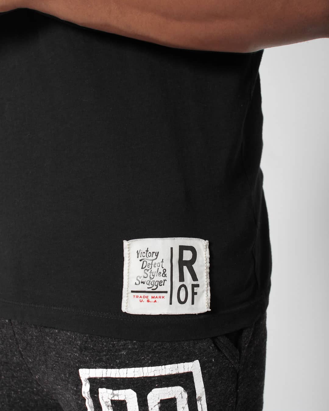 ROF Vintage Black Tee - Roots of Fight Canada