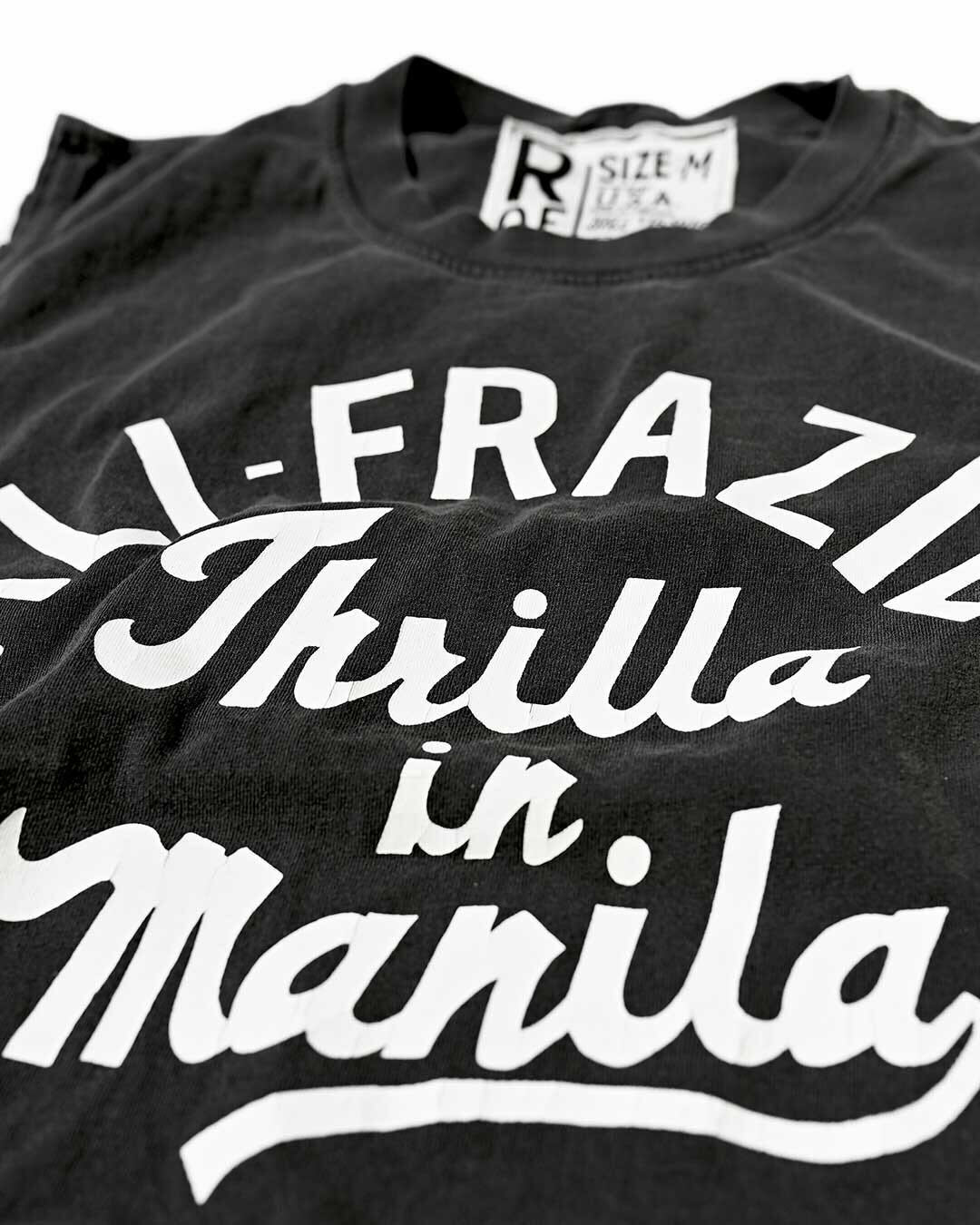 Thrilla in Manila Black Muscle Tee - Roots of Fight