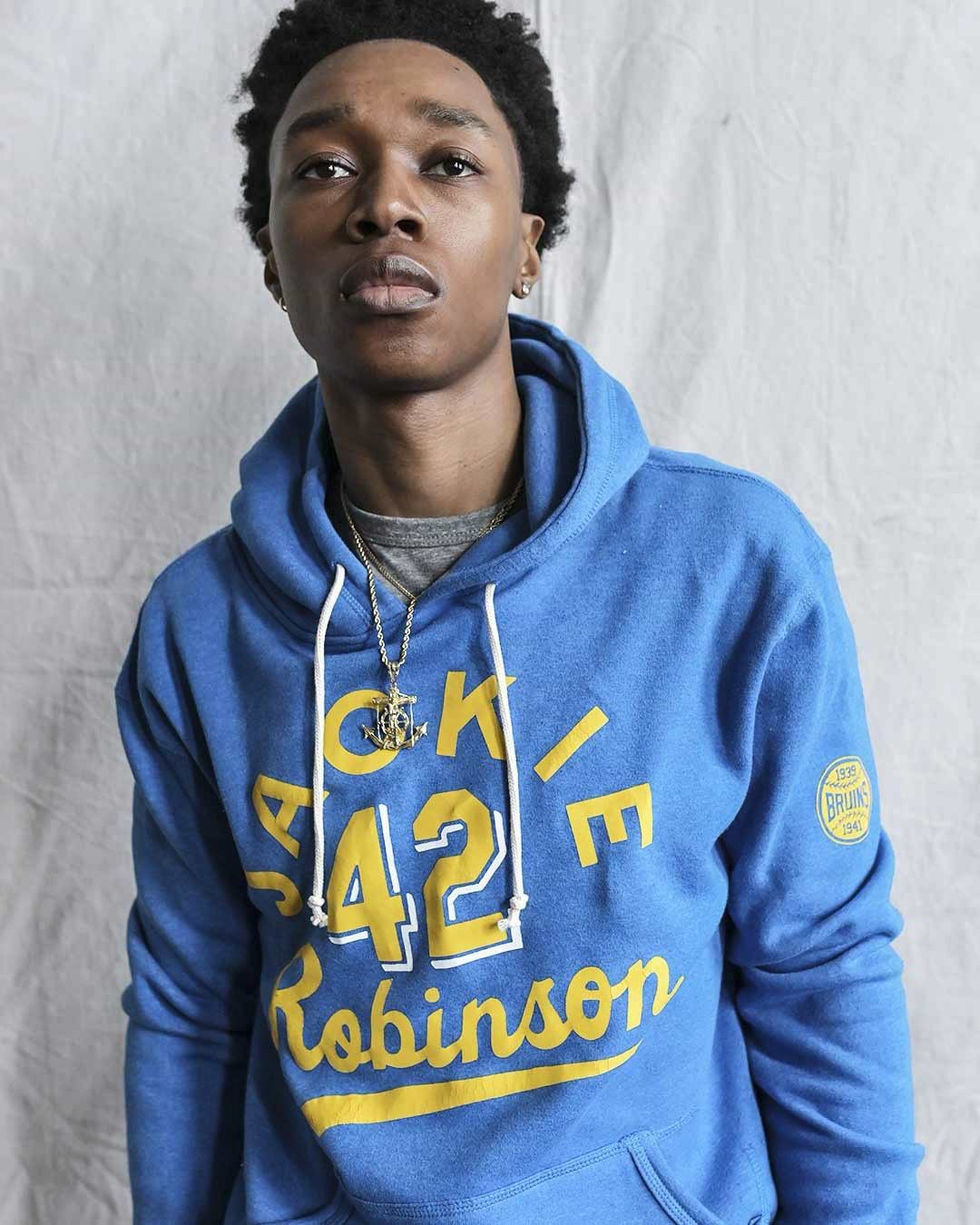 UCLA - Jackie Robinson Baseball Blue PO Hoody - Roots of Fight
