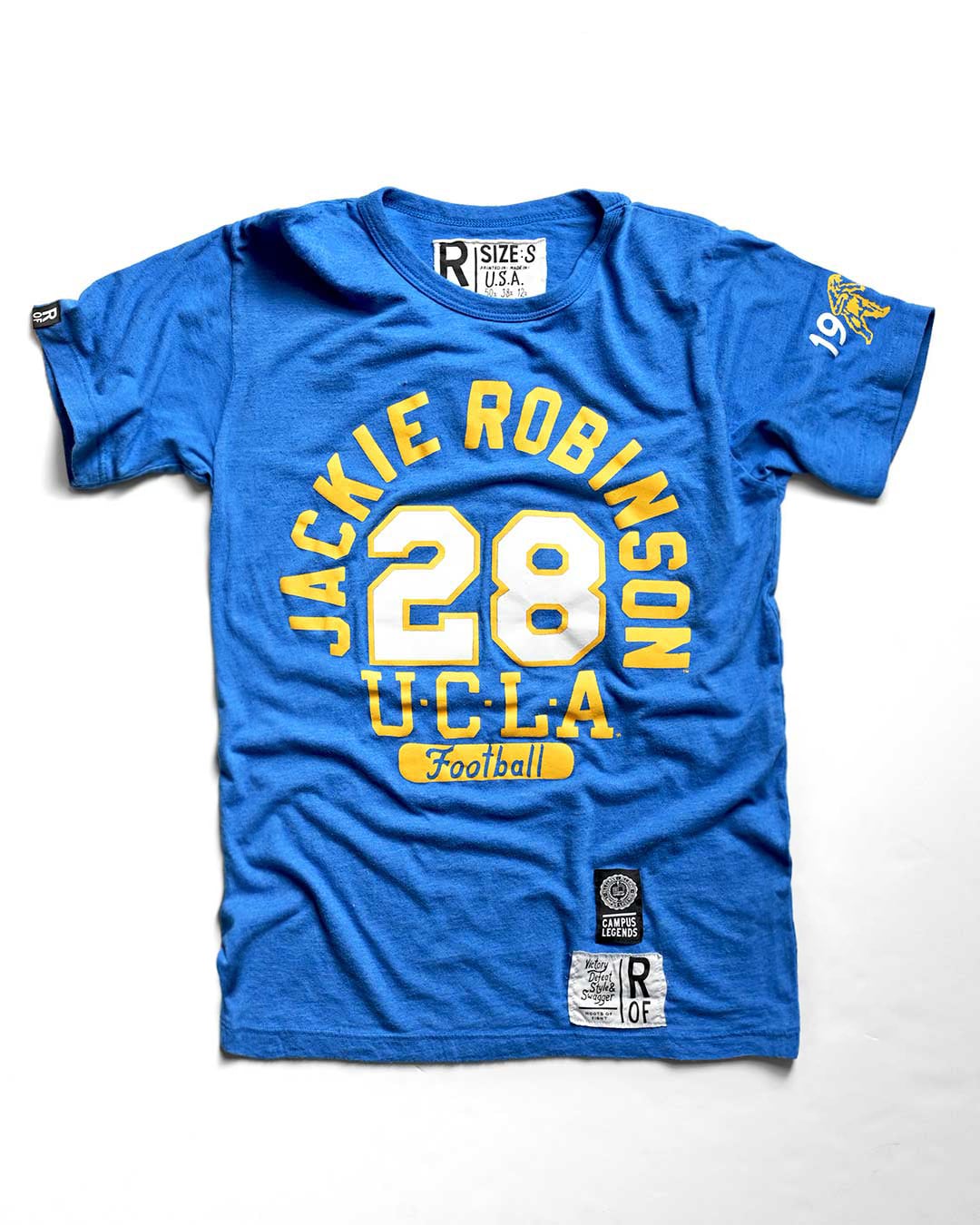 UCLA - Jackie Robinson Football Blue Tee - Roots of Fight