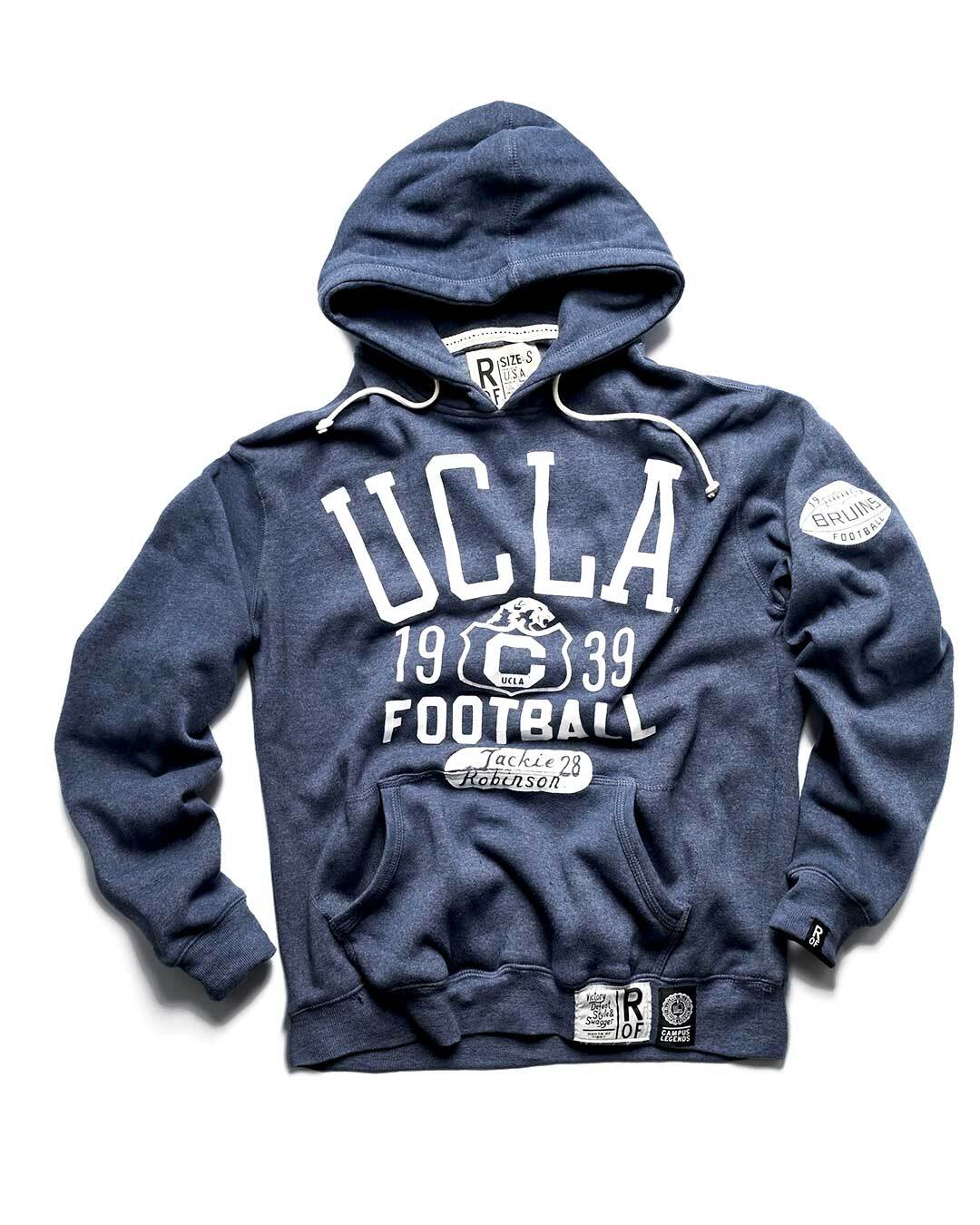 トップス 1940s McKesson Robbins Inc. athletic UCLA - Jackie Robinson Football Navy PO Hoody