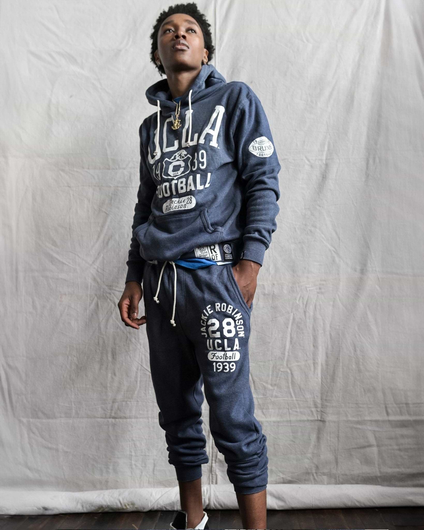 UCLA - Jackie Robinson Football Navy PO Hoody