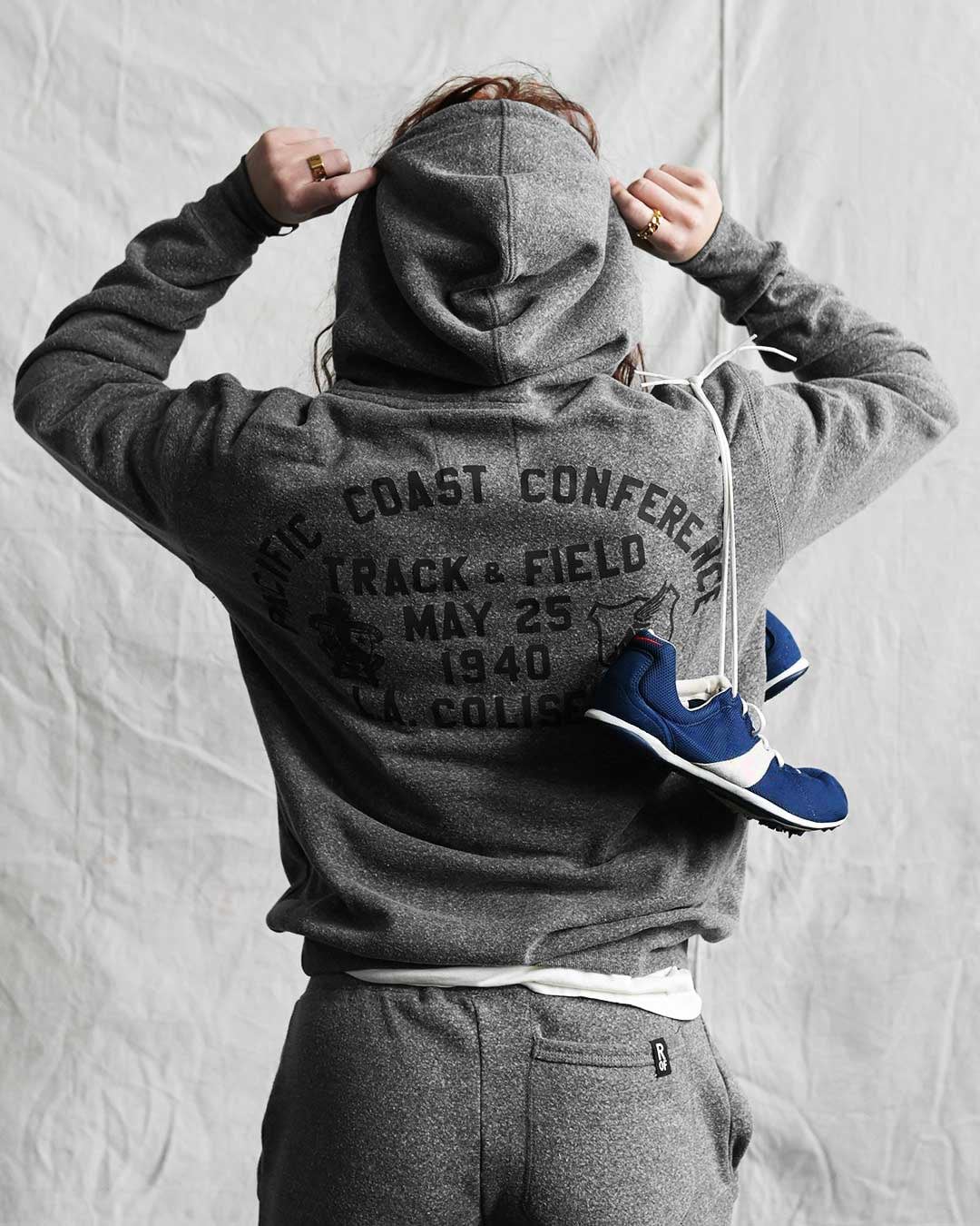 UCLA - Jackie Robinson Track Grey PO Hoody