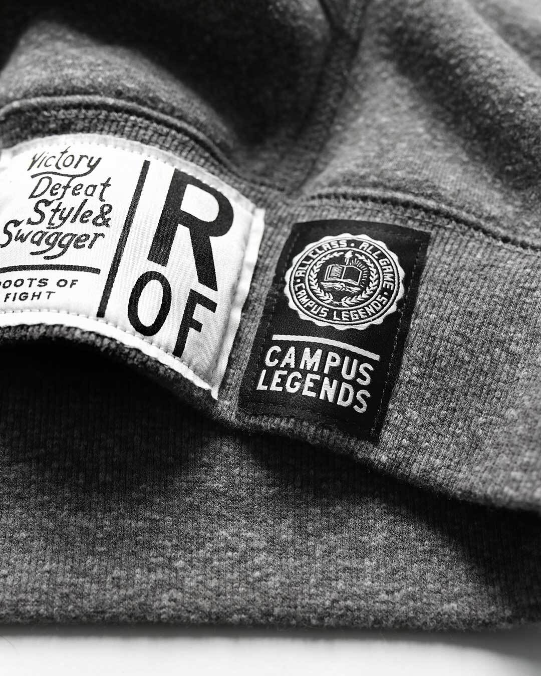 UCLA - Jackie Robinson Track Grey PO Hoody - Roots of Fight