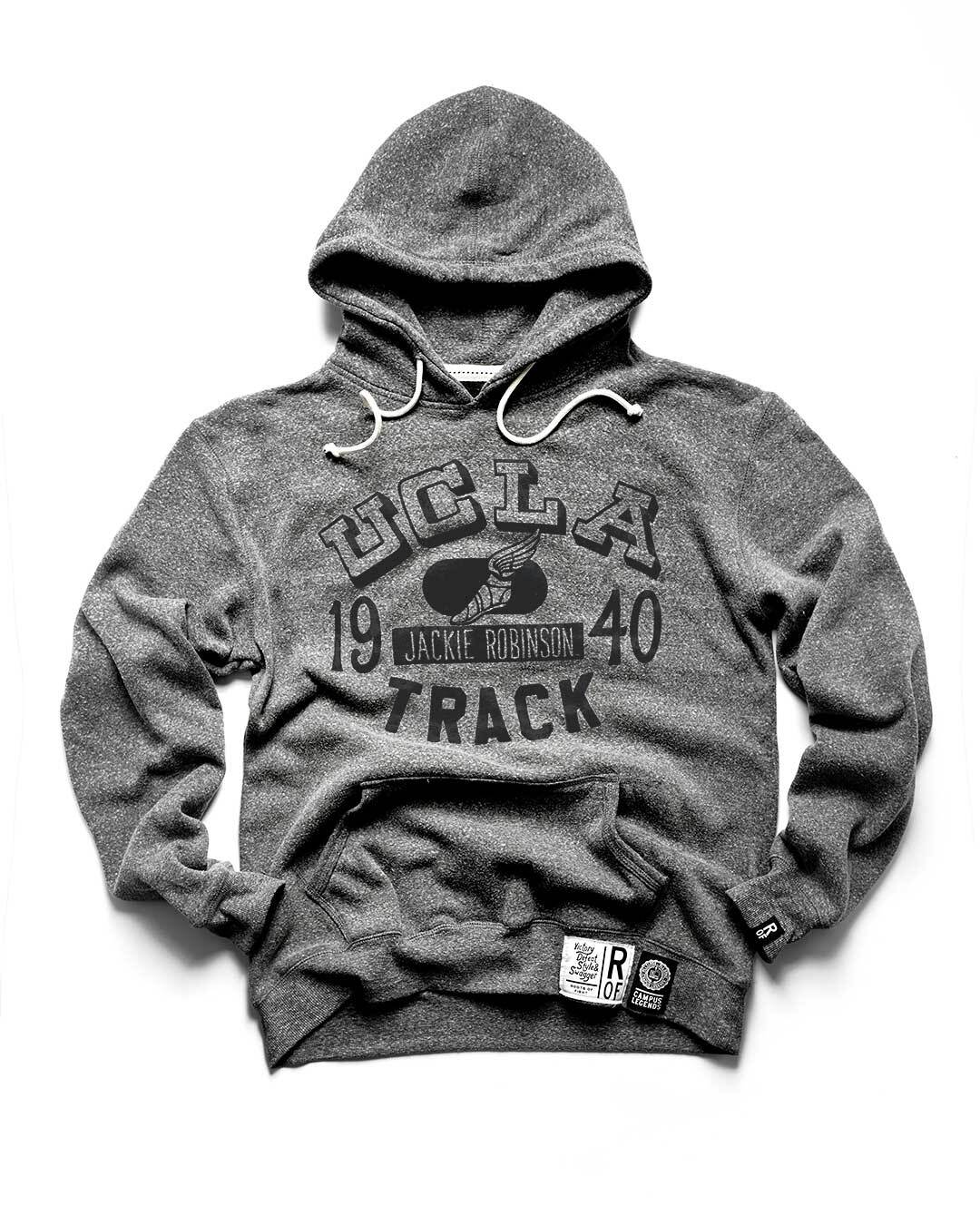 UCLA - Jackie Robinson Track Grey PO Hoody