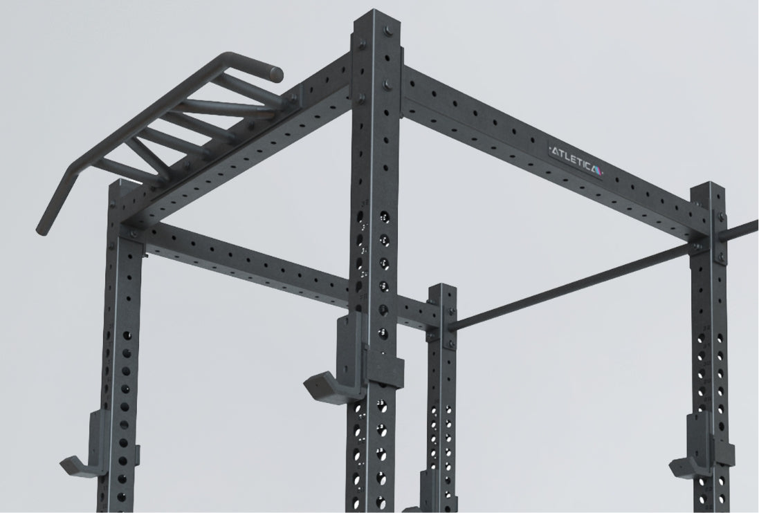 R8 Drift Pro Power Rack: mit integrierter Klimmzugstange und J-Hooks