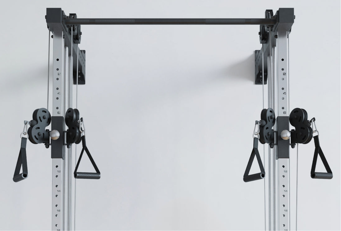 R8 Nitro Dual Pulley | Wall Mounted: zwei Kabelzugstationen