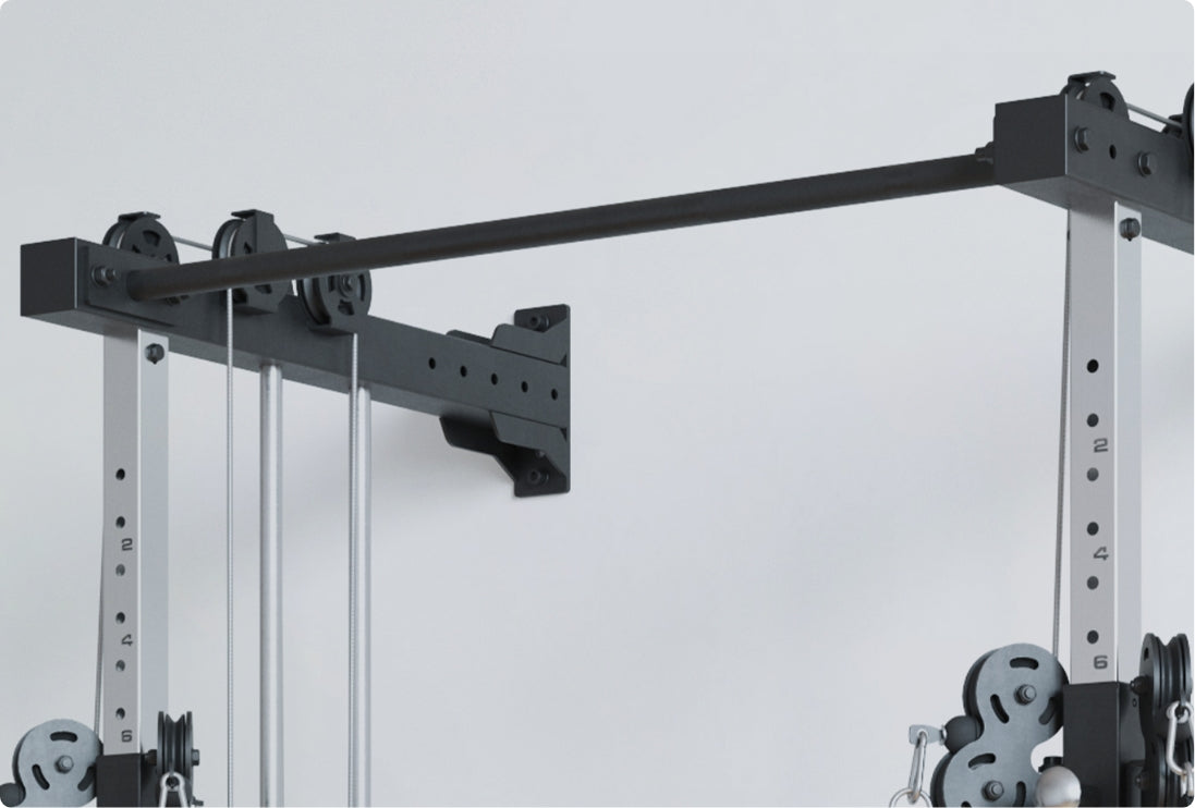 R8 Nitro Dual Wall Kabelzugstation mit integrierter Klimmzugstange