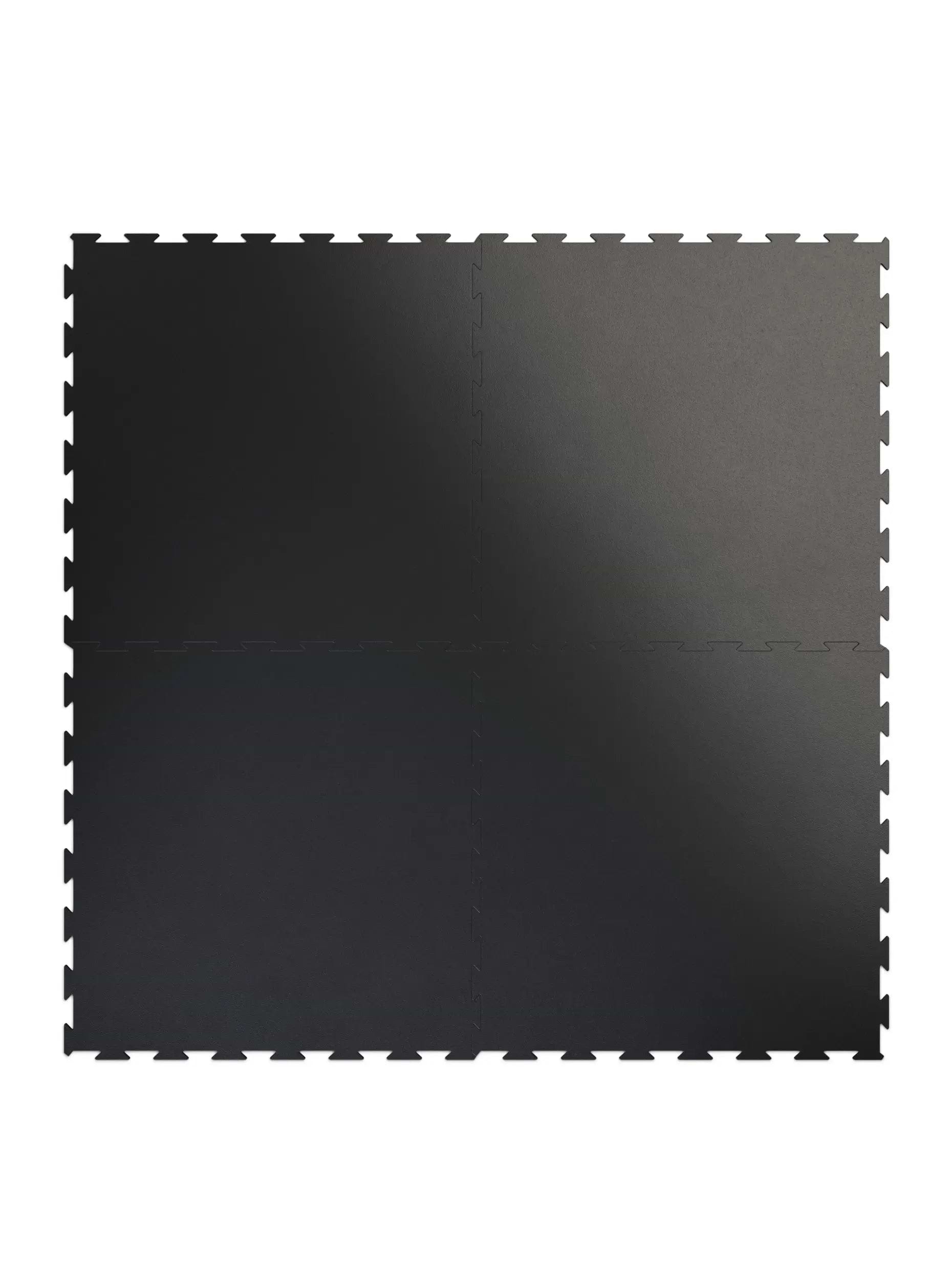 Bodenschutz | FlexProtect Bodenschutz 6 mm 100x100cm, hochwertiges Kautschuk | Puzzle Verbindung | Feingranulat Oberfläche | Geruchsarm | TÜV