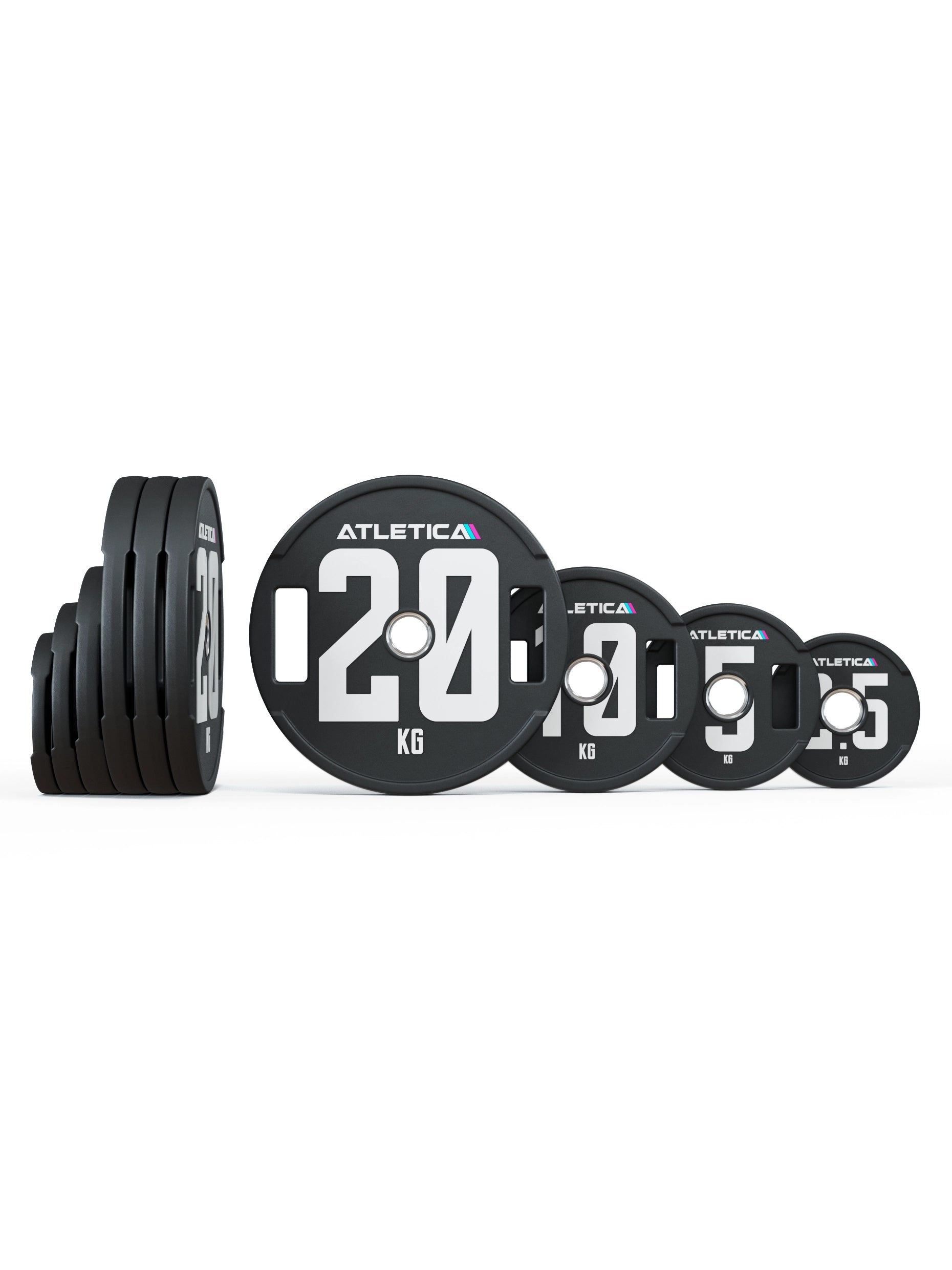 Hantelscheiben Set 2H Gripper Plates Pro | Paar | 50mm Cast Polyurethan-Ummantelung 〡 Stahlkern 〡 Gewichtstoleranz 1 % 〡 Edelstahlring | 
