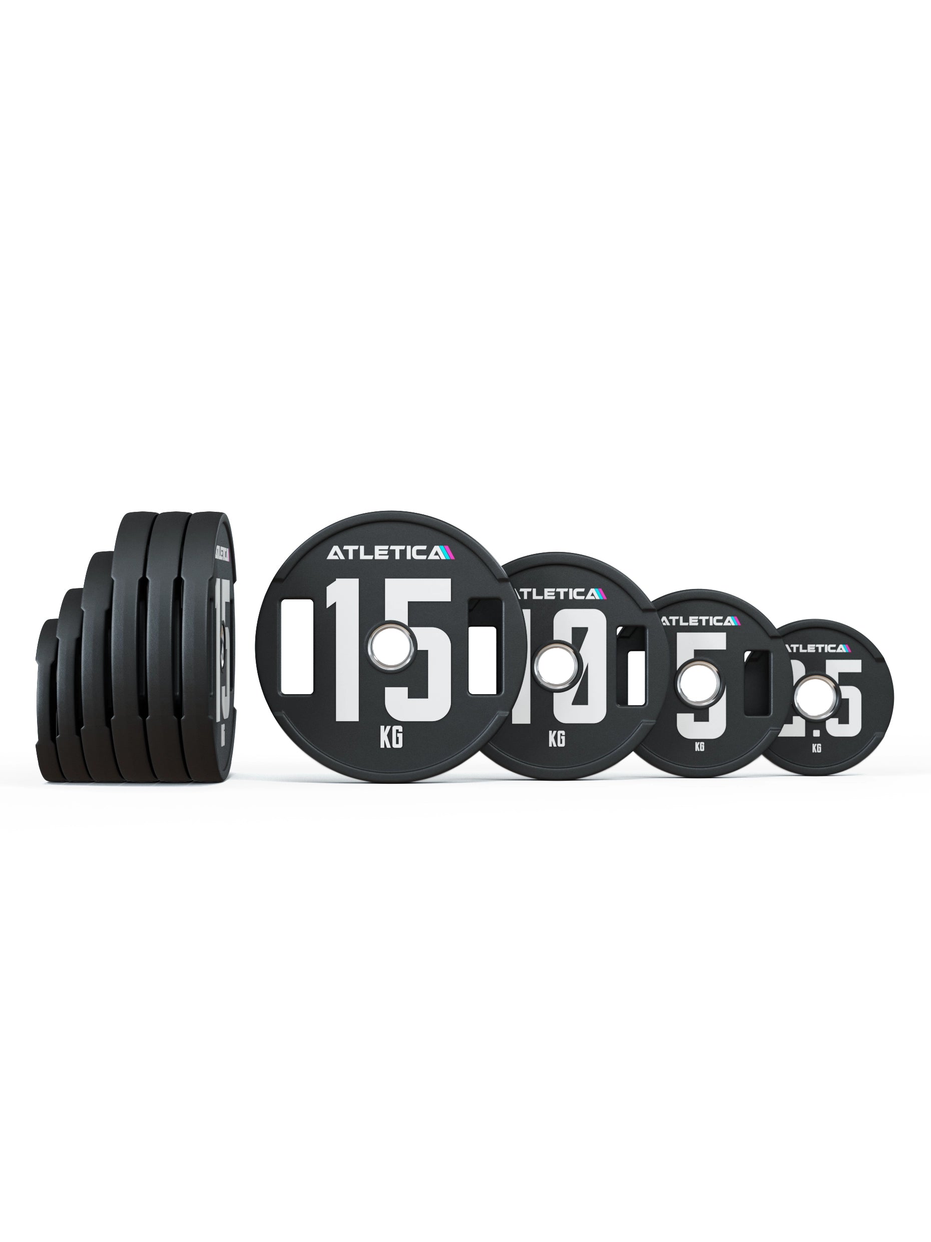 Hantelscheiben Set 2H Gripper Plates Pro | Paar | 50mm Cast Polyurethan-Ummantelung 〡 Stahlkern 〡 Gewichtstoleranz 1 % 〡 Edelstahlring | 