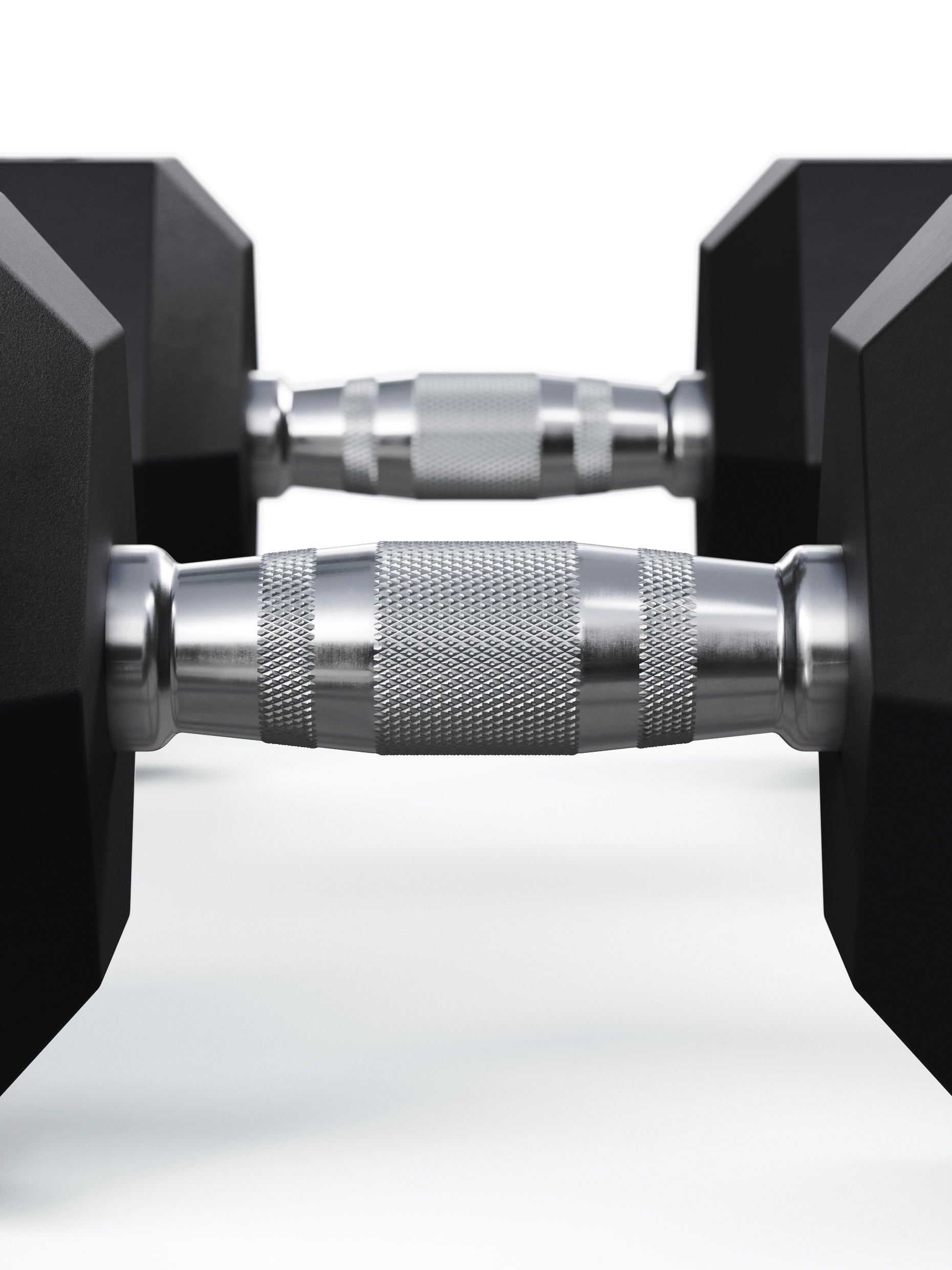 Hexagon Kurzhanteln PRO 25kg von Atletica: mit verchromtem Griff