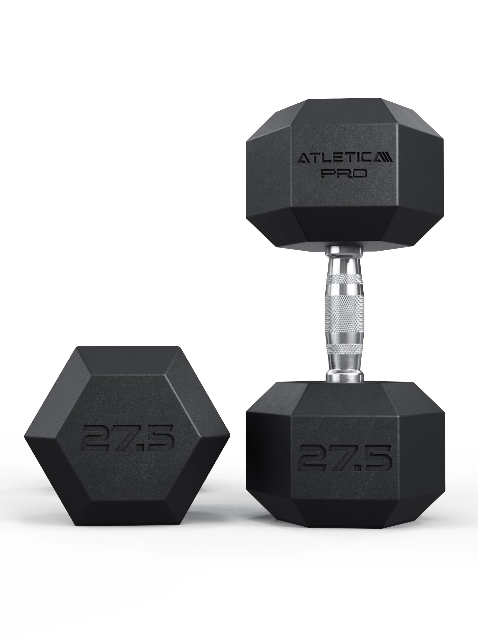 Hexagon Kurzhantel PRO 27.5 kg Paar von ATLETICA für Home Gym und Studio-Krafttraining
