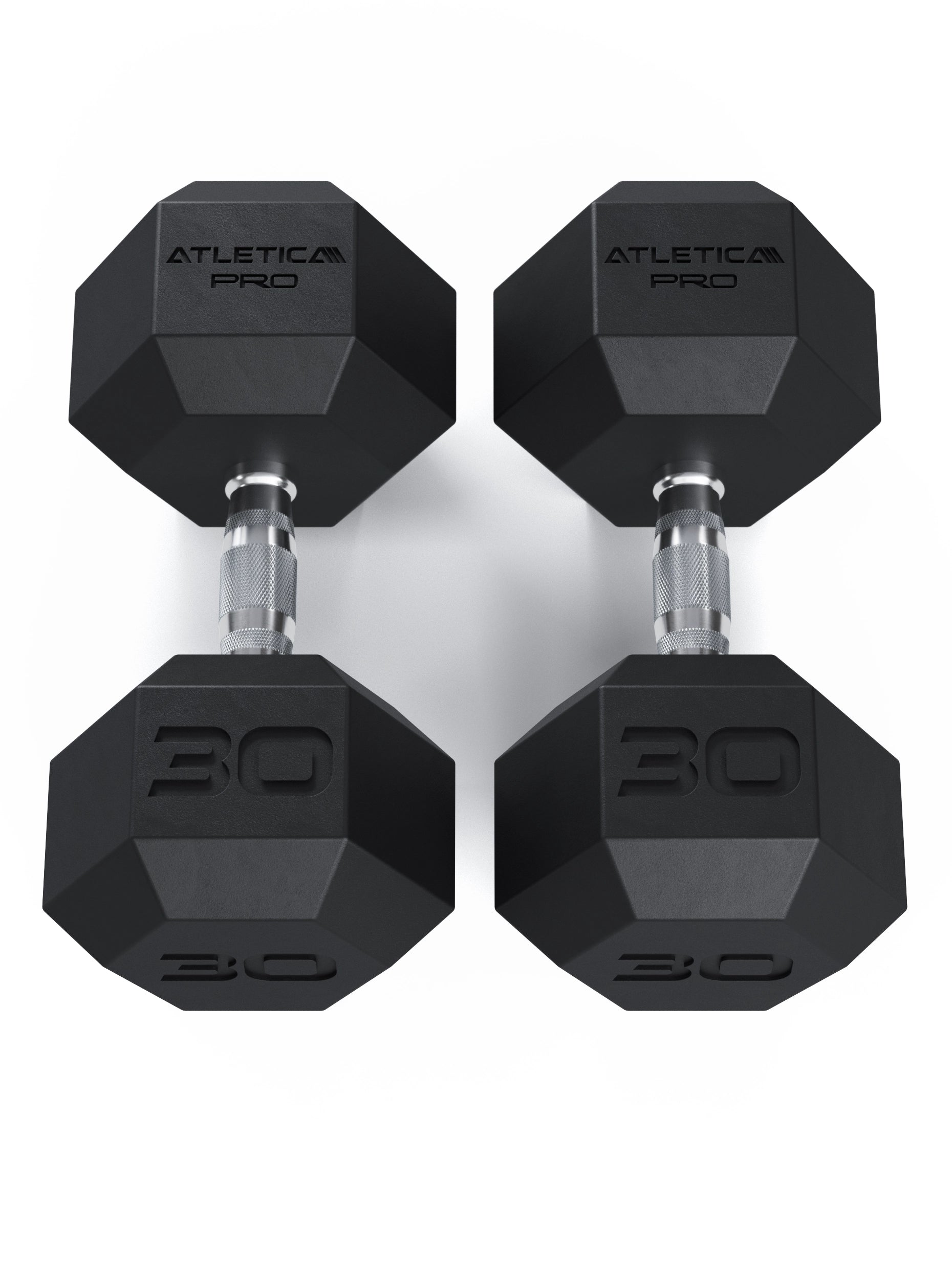 Atletica Hexagon Kurzhanteln PRO 30kg Paar, perfekt für Krafttraining