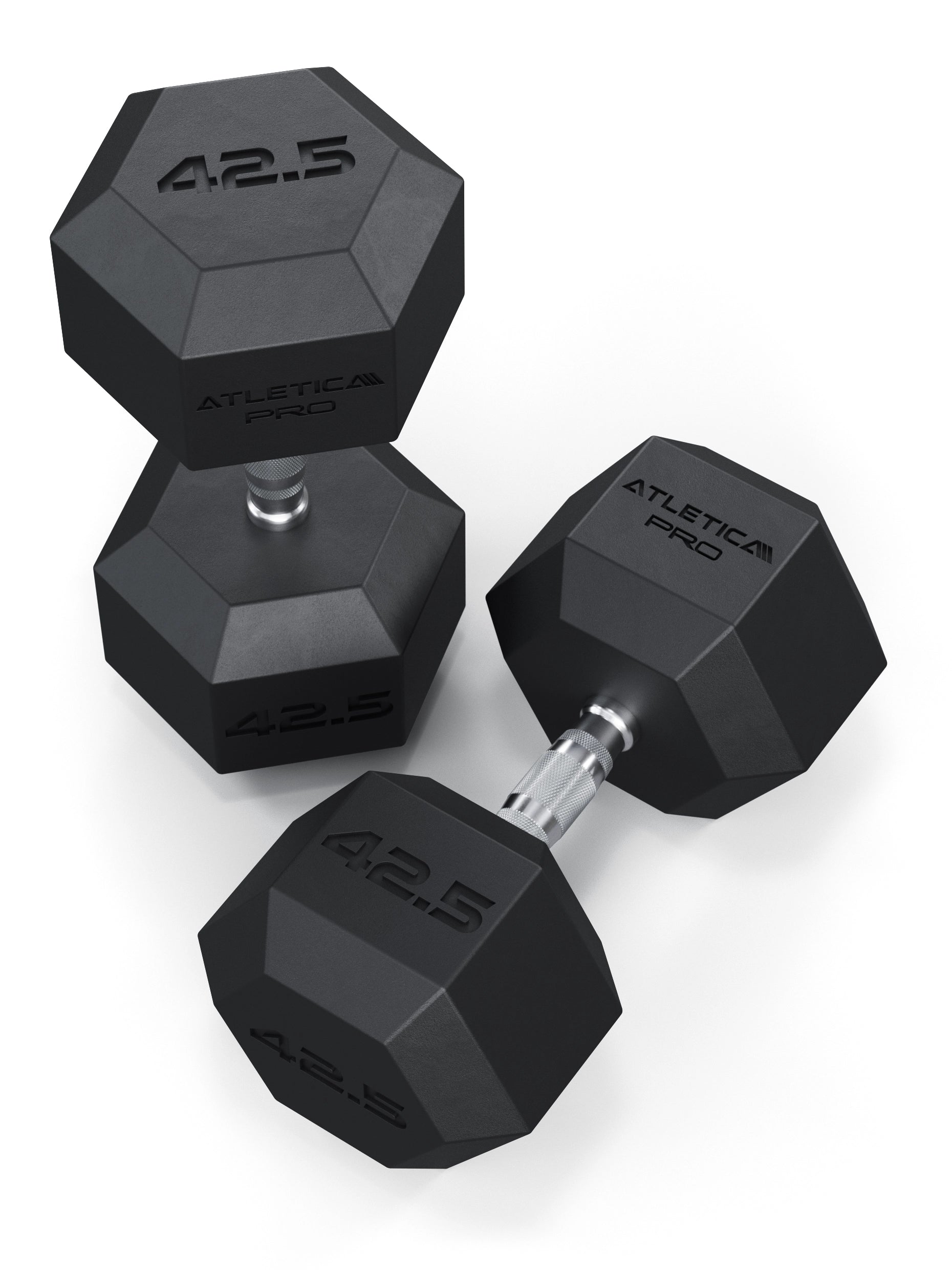 Atletica Hexagon Kurzhanteln PRO 42.5kg Paar, mit CPU-Beschichtung