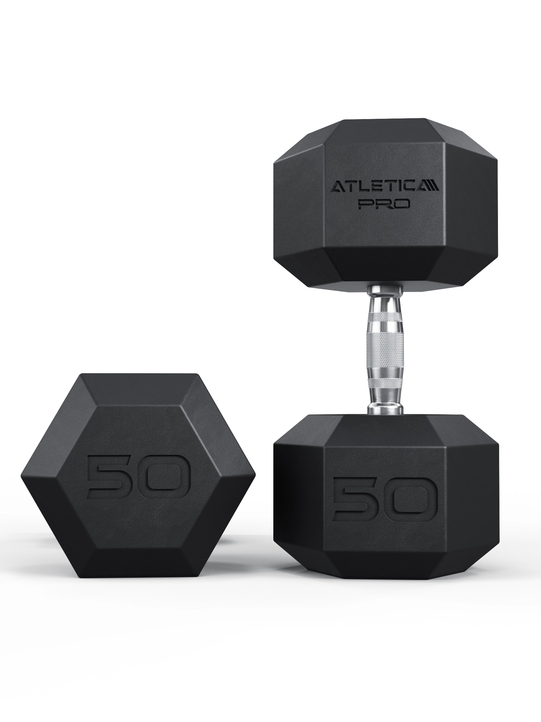 Kurzhanteln Hexagon Pro von Atletica, 50kg Paar