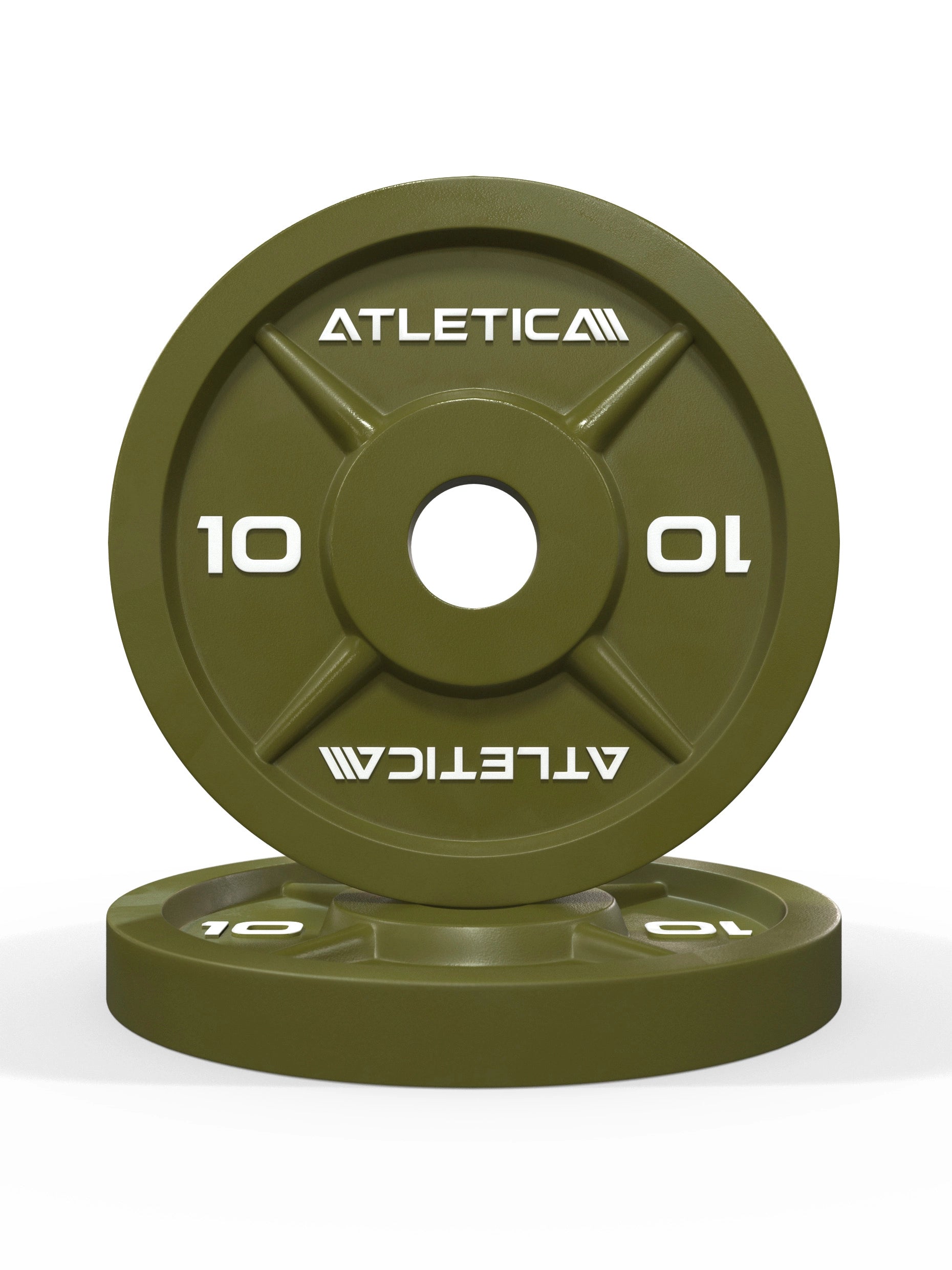 Atletica Color Iron Plates 25kg in military grün, Paar
