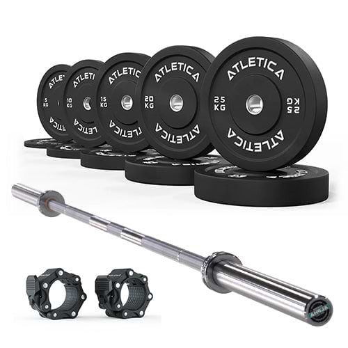 Set Alpha + Bumper Plates 150kg
