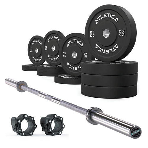 Langhantel Set Alpha I Bumper Plates 190kg I Pro Verschlüsse