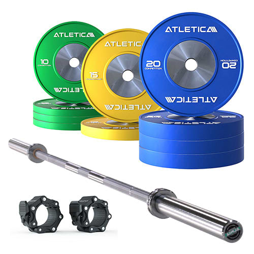 Langhantel Set Alpha I Competition Bumper Plates 150kg