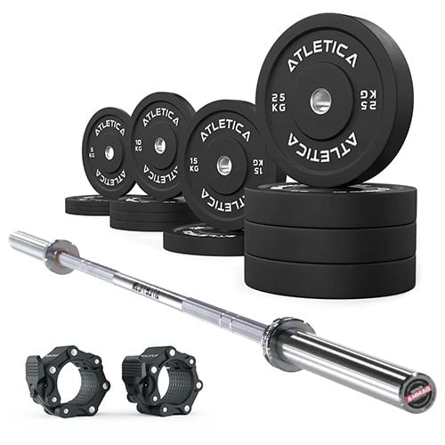 Set Gamma Chrome + Bumper Plates 190kg