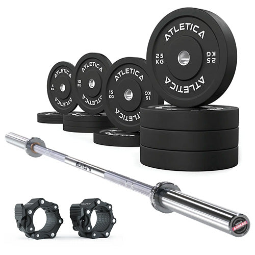 Set Gamma Chrome + Bumper Plates 190kg
