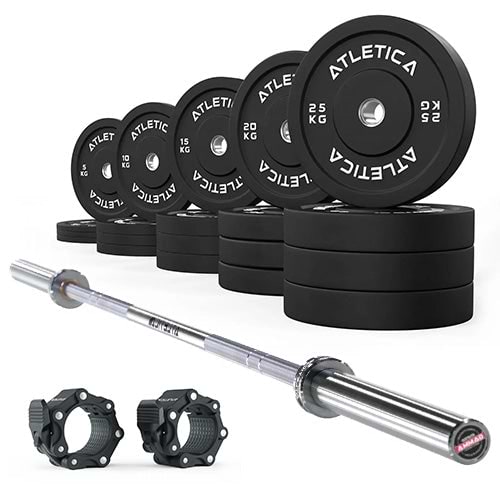 Set Gamma Chrome + Bumper Plates 300kg