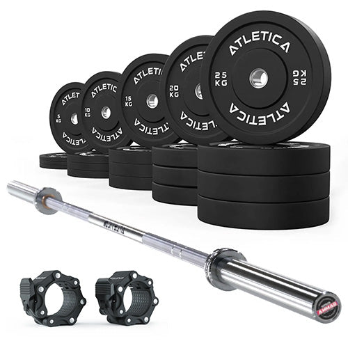 Set Gamma Chrome + Bumper Plates 300kg