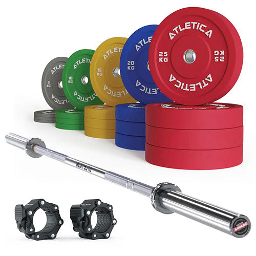 Set Gamma Chrome + Color Bumper Plates 300kg