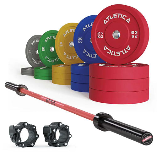 Set Gamma Red + Color Bumper Plates 300kg
