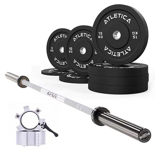 Set Delta White + Bumper Plates 90 kg