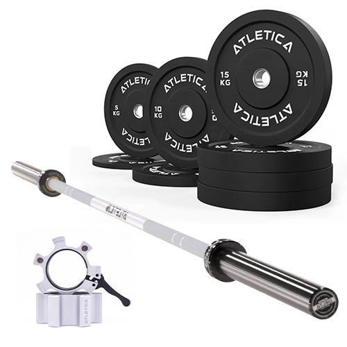 Set Delta White + Bumper Plates 90 kg