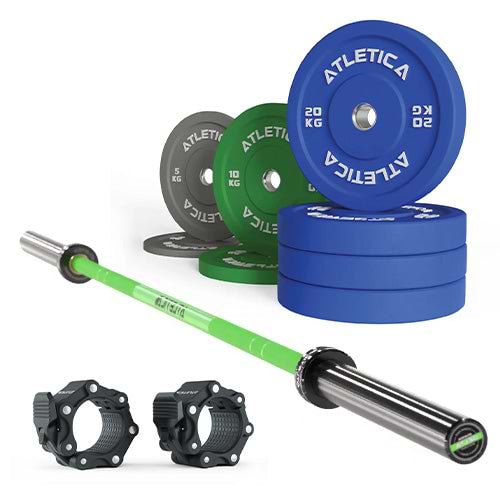 Delta Electric Green I 110 kg Color Bumper Plates I Pro Verschlüsse