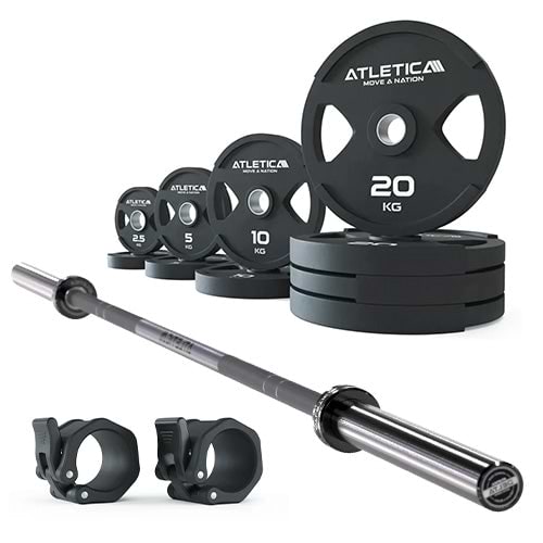 Set-Inhalt: Delta Battleship Grey I 115 kg 2H Gripper Plates I Pro Verschlüsse