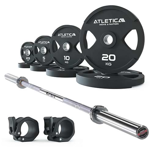 Gryf Yota | Talerze obciążeniowe 2H Gripper 75 kg | Kauczukowe zaciski do sztangi