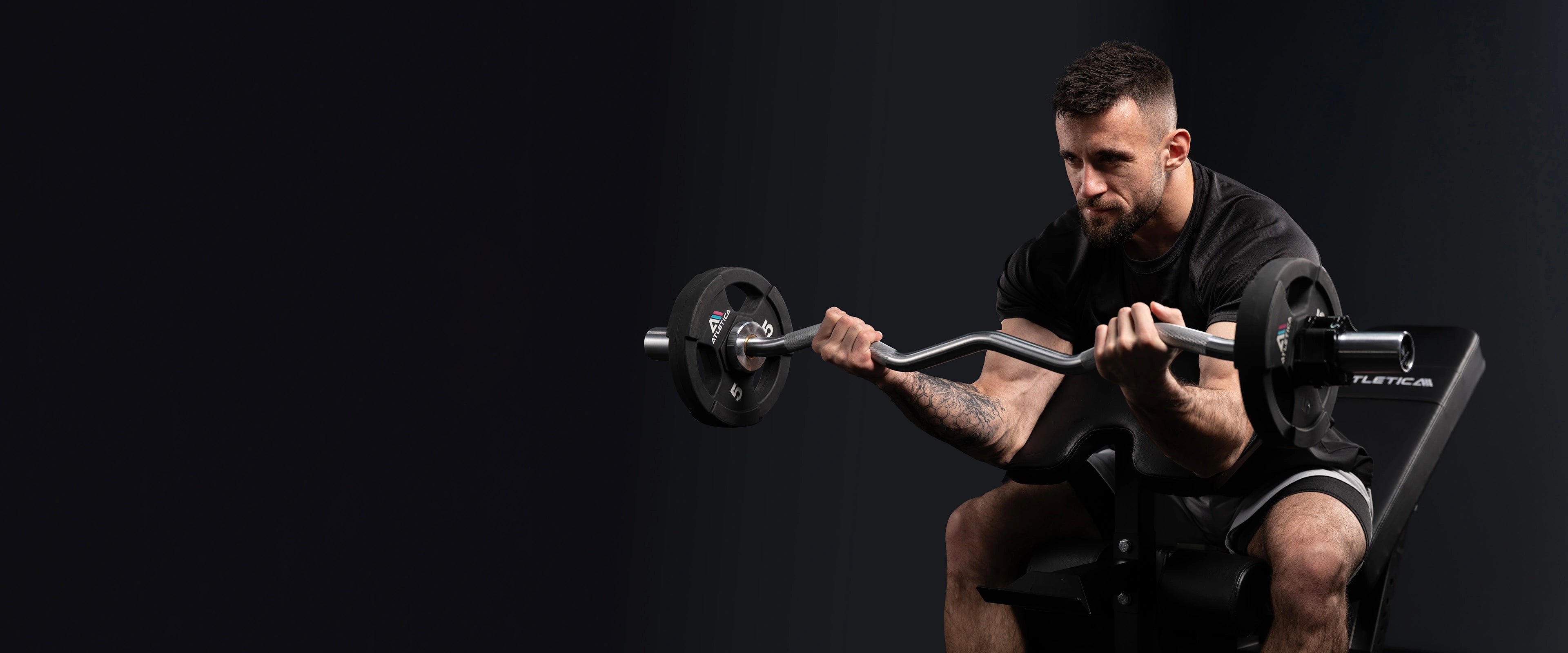 Langhantel Curl Bars Kollektion Banner 